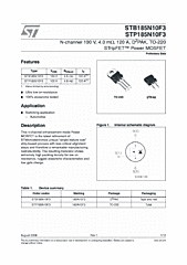 DataSheet STB185N10F3 pdf